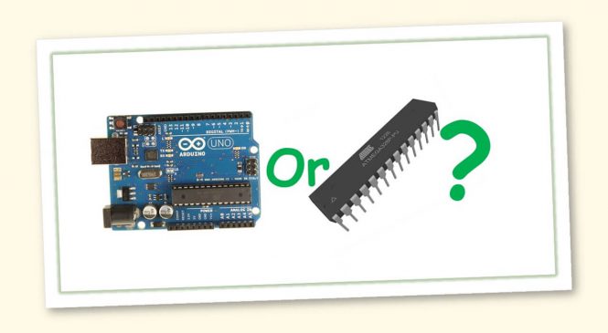 Microcontroller inside controller board outside!